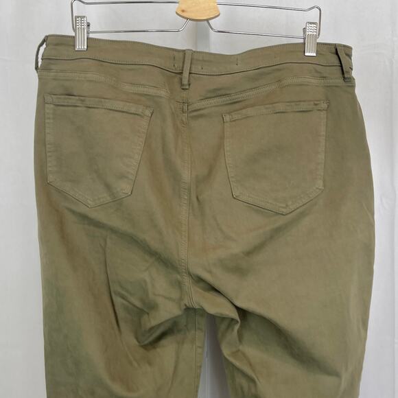 NYDJ Sheri Slim Jeans High Rise Ankle Stretch Zip Fly Avocado Green Size 16 - Picture 6 of 10